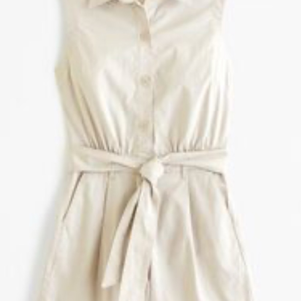 Abercrombie & Fitch Neutral khaki romper